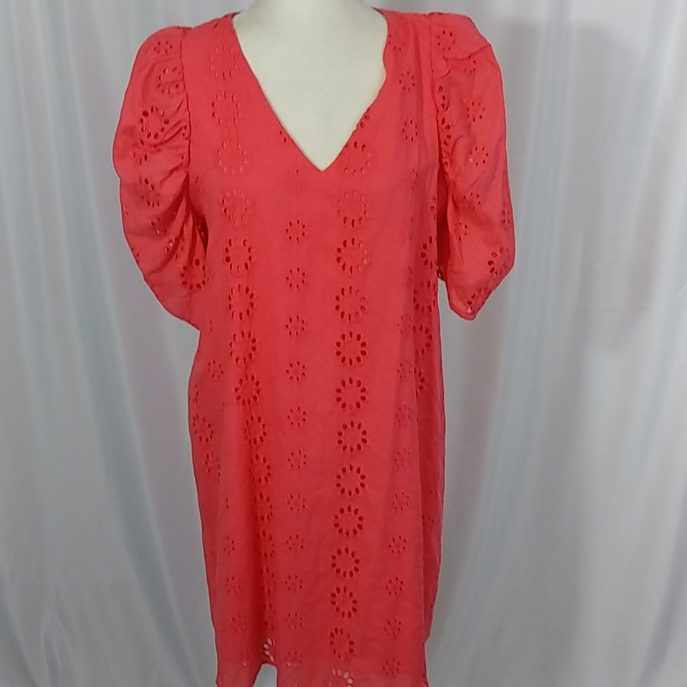 L.N.V. WOMENS EYELET DRESS